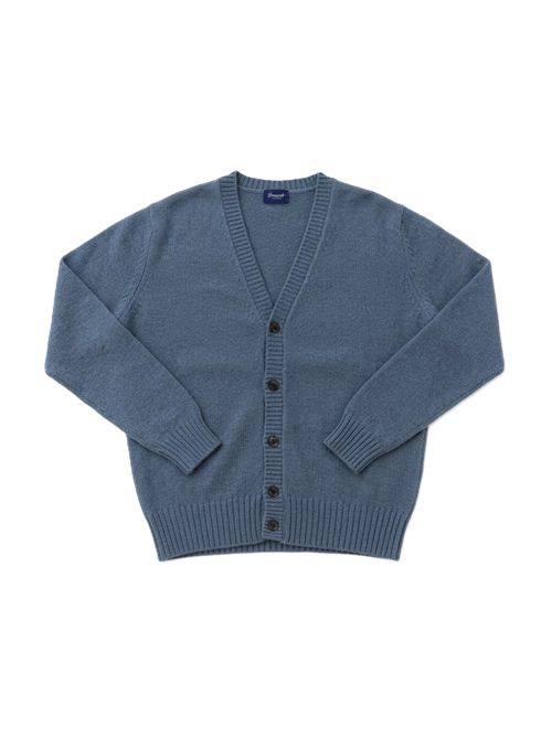 DrumohrCardigan in cotone dusty blue Drumohr | D8C109SSL725 DUSTY BLUE